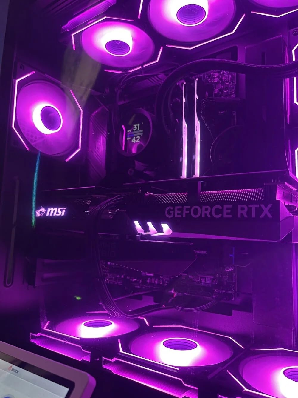 G.SKILL Trident Z5 RGB Series DDR5 RAM (Intel XMP 3.0 & AMD Expo) 64GB (2x32GB) 6000MT/s CL36-36-36-96 1.35V Desktop Computer Memory U-DIMM - Matte Black (F5-6000J3636F32GX2-TZ5RK) - Customer Photo 3