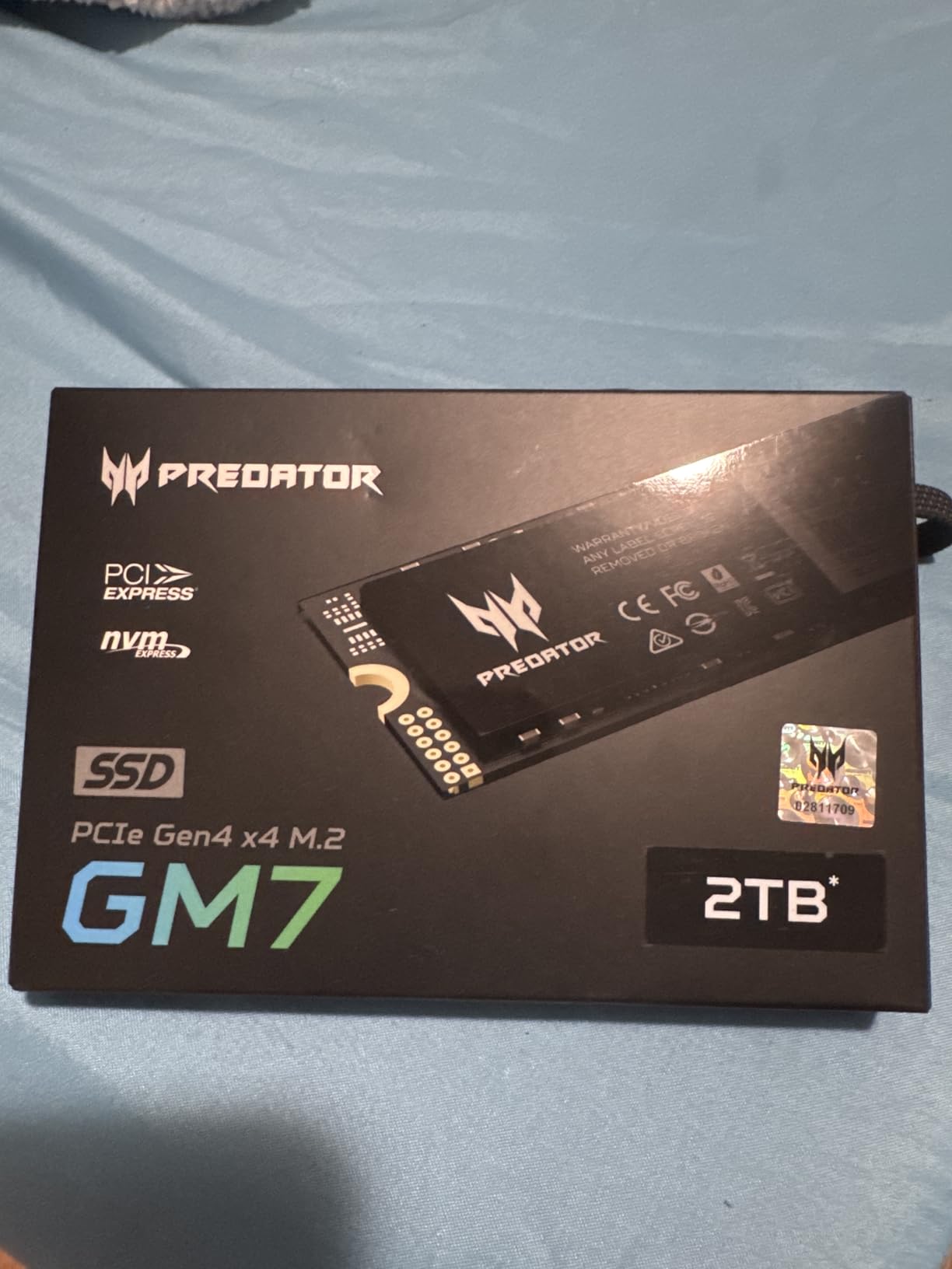 acer Predator GM7 2TB SSD: M.2 2280 PCIe Gen 4 x4 NVMe 2.0, Read Speed Up to 7400 MB/s, Internal PC Solid State Drive for Laptop, Desktop and PS5 - BL.9BWWR.119 - Customer Photo 3