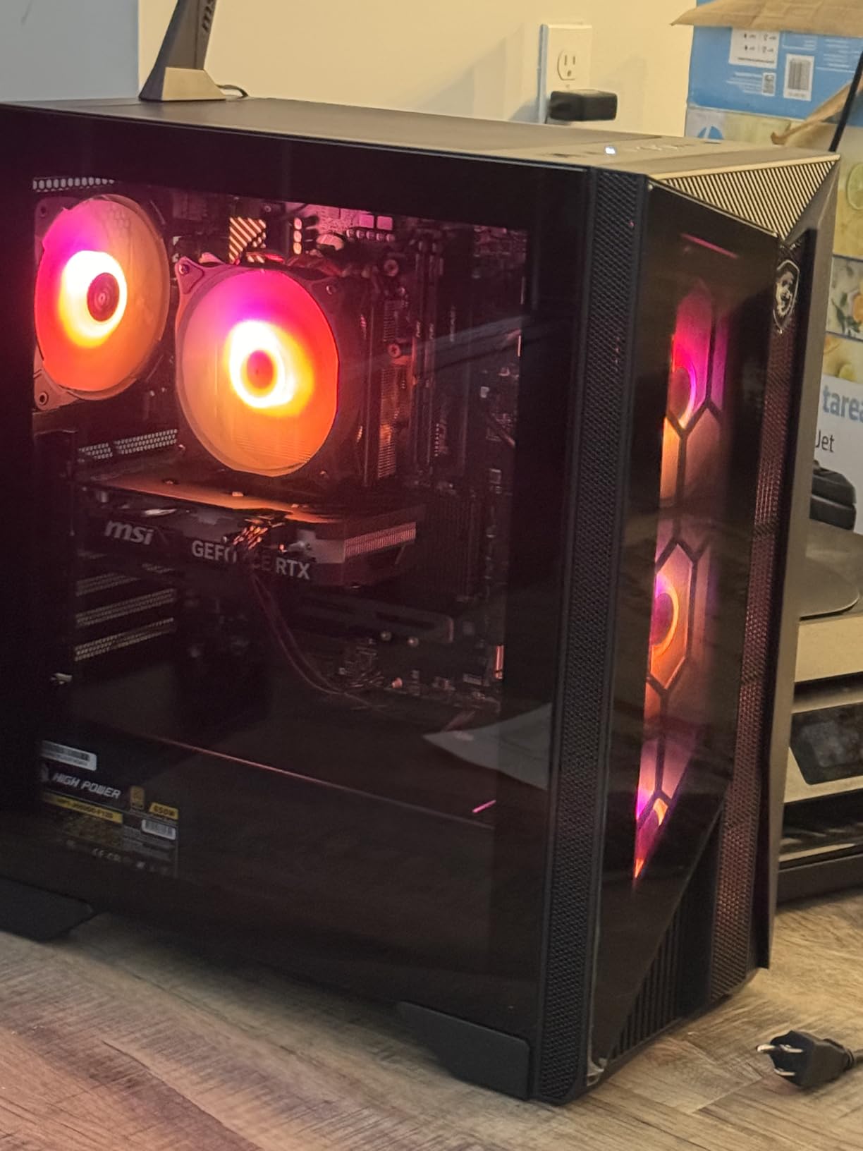 MSI Aegis ZS Gaming Desktop, AMD Ryzen 7 7700, GeForce RTX 4060, 16GB RAM, 1TB SSD, RGB Fan Cooling, Wi-Fi 6E, Keyboard & Mouse Included, DIY Friendly, Windows 11 Home-Adv: 7NUC-607US - Customer Photo 2