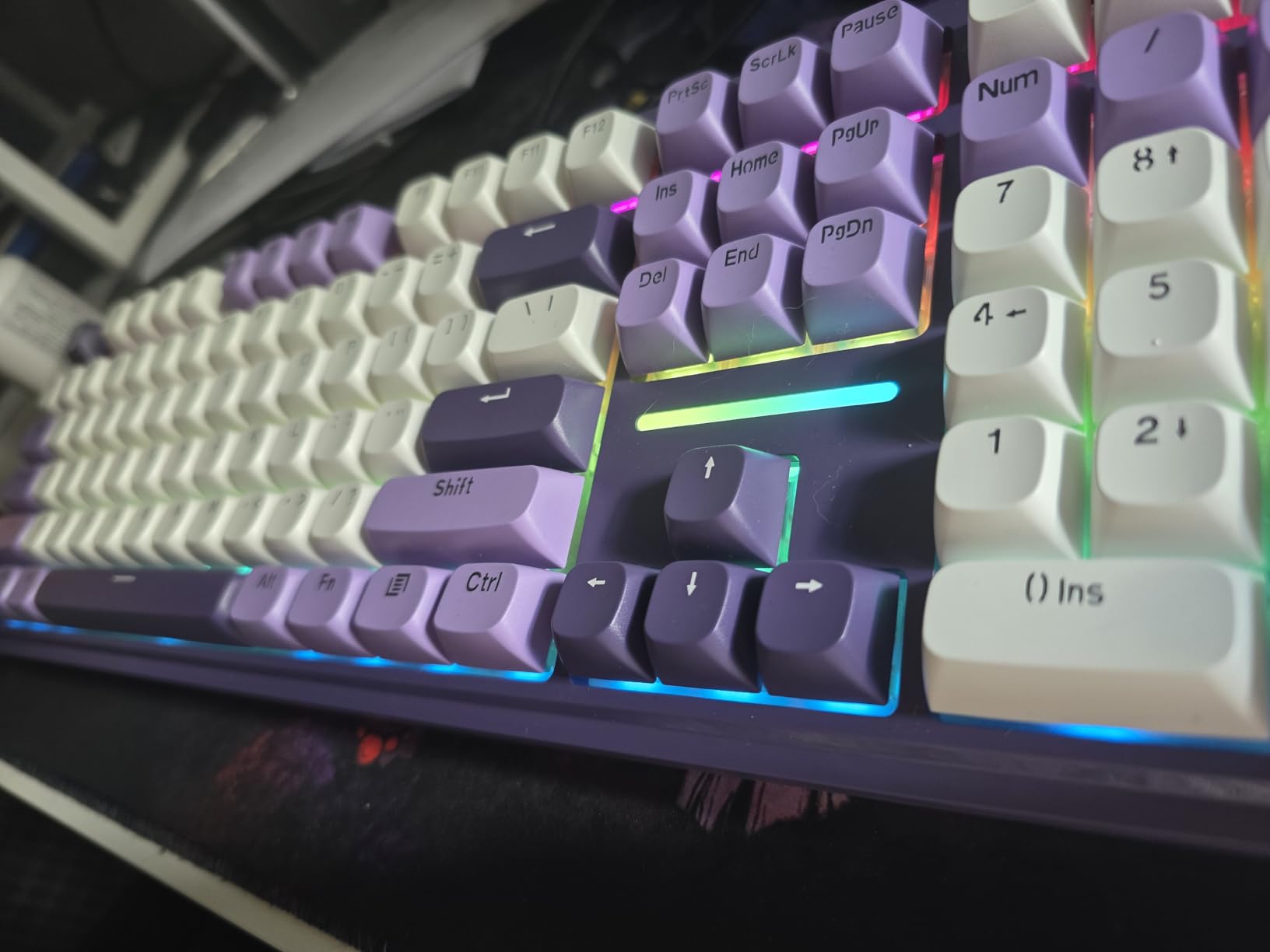 Redragon K668 RGB Gaming Keyboard, 108 Keys Wired Mechanical Keyboard w/Extra 4 Hotkeys, Sound Absorbing Foams, Upgraded Hot-swappable Socket, Mixed Color Keycaps x 2 Sets, Red Switch - Customer Photo 1