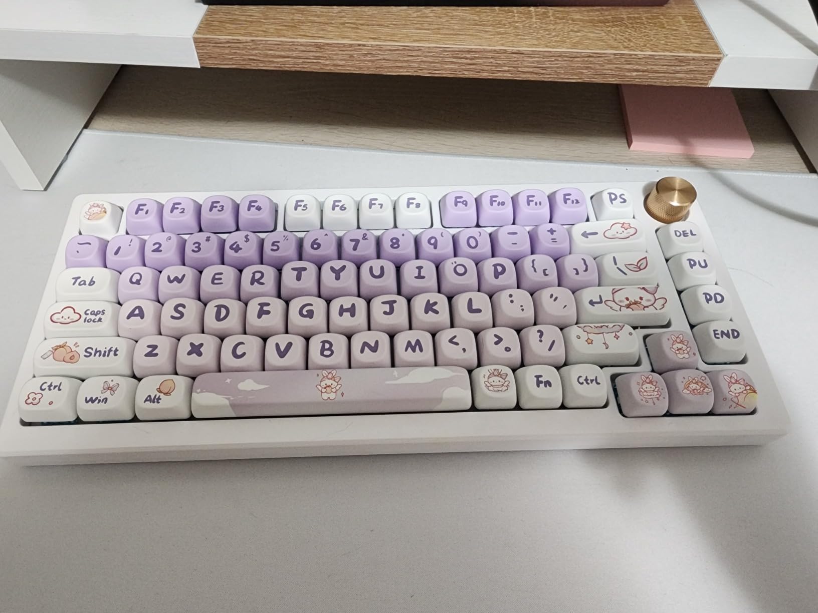 GK GAMAKAY SN75 75% Mechanical Keyboard Kit, VIA Programmable Hot Swap Tri-Mode Bluetooth/Type-C/2.4G Wireless RGB Customized Keyboard Kit, PCB Mounting Plate EVA Sound Insulation Mat (Black) - Customer Photo 2