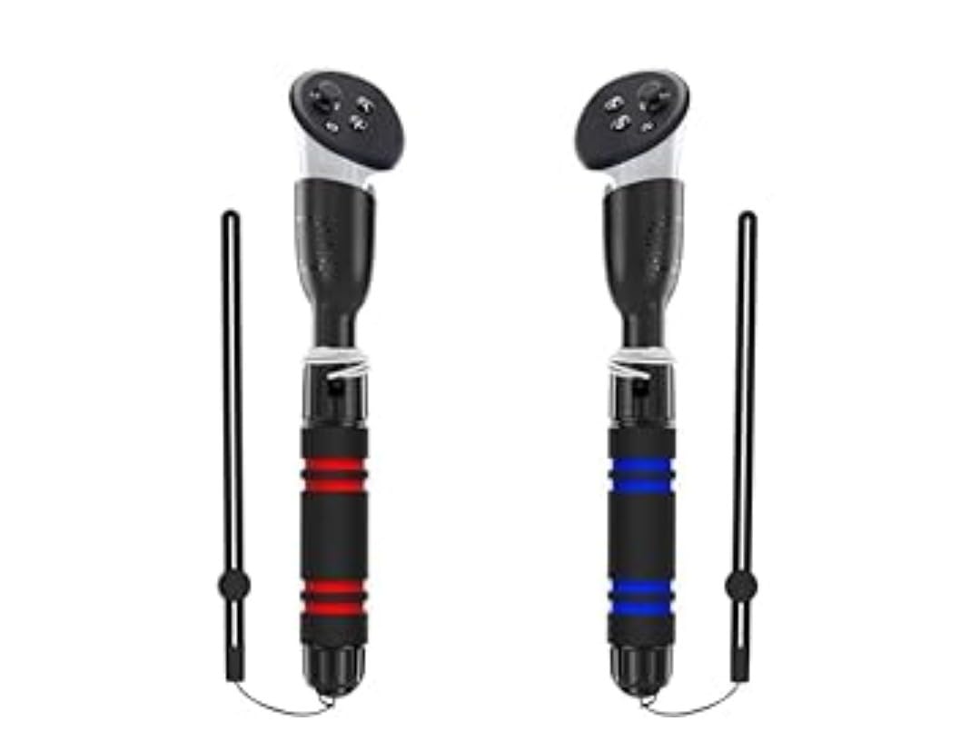 YOGES Handle Attachments Compatible with Meta Quest 3S/ Quest 3/ Oculus Quest 2/ Quest Pro/Rift S Controller Accessories, Dual Handles Extension Grips for Beat Saber Gorilla Tag Long Arms VR Games Customer Review YOGES Handle Attachments Compatible with Meta Quest 3S/ Quest 3/ Oculus Quest 2/ Quest Pro/Rift S Controller Accessories, Dual Handles Extension Grips for Beat Saber Gorilla Tag Long Arms VR Games - Customer Photo 1