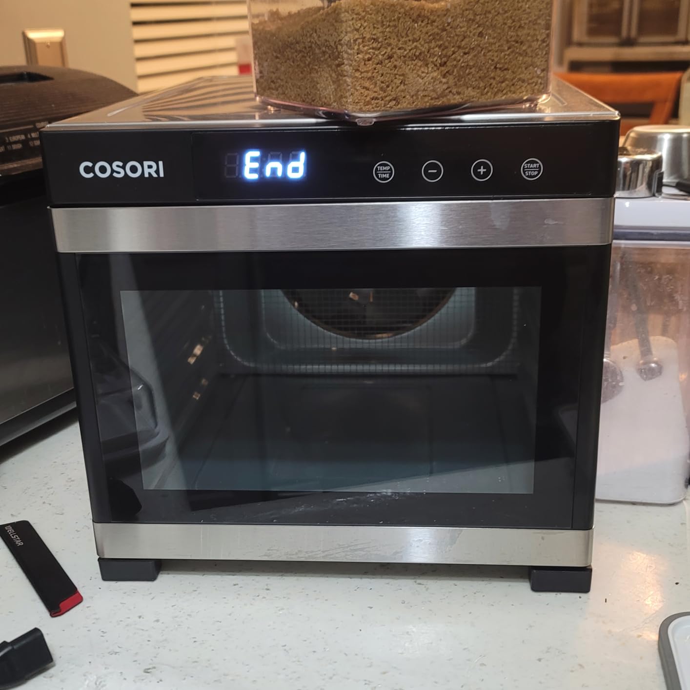 COSORI Food Dehydrator for Jerky, 176°F Temperature Control, 5 Stainless Steel Trays Dryer Machine, 4 Presets, 48H Timer, for Dog Treats, Meat, Fruit, Veggies, Snacks, Bright-Silver customer photo 1