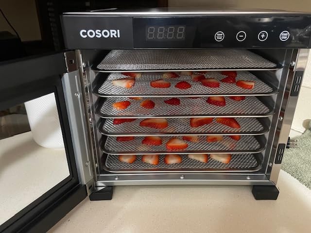 COSORI Food Dehydrator for Jerky, 176°F Temperature Control, 5 Stainless Steel Trays Dryer Machine, 4 Presets, 48H Timer, for Dog Treats, Meat, Fruit, Veggies, Snacks, Recipe Book Included Customer Review COSORI Food Dehydrator for Jerky, 176°F Temperature Control, 5 Stainless Steel Trays Dryer Machine, 4 Presets, 48H Timer, for Dog Treats, Meat, Fruit, Veggies, Snacks, Recipe Book Included - Customer Photo 4