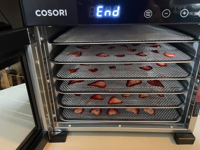 COSORI Food Dehydrator for Jerky, 176°F Temperature Control, 5 Stainless Steel Trays Dryer Machine, 4 Presets, 48H Timer, for Dog Treats, Meat, Fruit, Veggies, Snacks, Recipe Book Included Customer Review COSORI Food Dehydrator for Jerky, 176°F Temperature Control, 5 Stainless Steel Trays Dryer Machine, 4 Presets, 48H Timer, for Dog Treats, Meat, Fruit, Veggies, Snacks, Recipe Book Included - Customer Photo 5