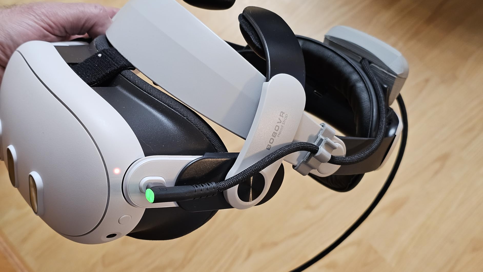 BOBOVR M3 Pro Battery Pack Head Strap Accessories, Compatible with Meta Quest 3/Quest 3S,Reduce Facial Stress,Magnetic Battery Swap Design - Customer Photo 3