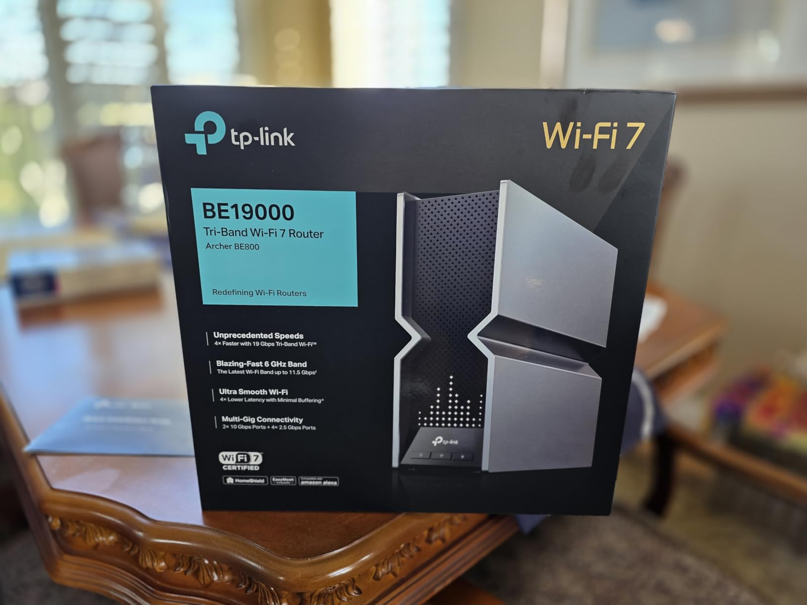 TP-Link Tri-Band BE9300 WiFi 7 Router (Archer BE550) - 6-Stream, Full 2.5G Ports w/ 6 Internal Antennas, Up to 2,000 Sq Ft, Add Easy-Mesh Device for Extended Coverage, VPN Support, Free Expert Support - Customer Photo 2
