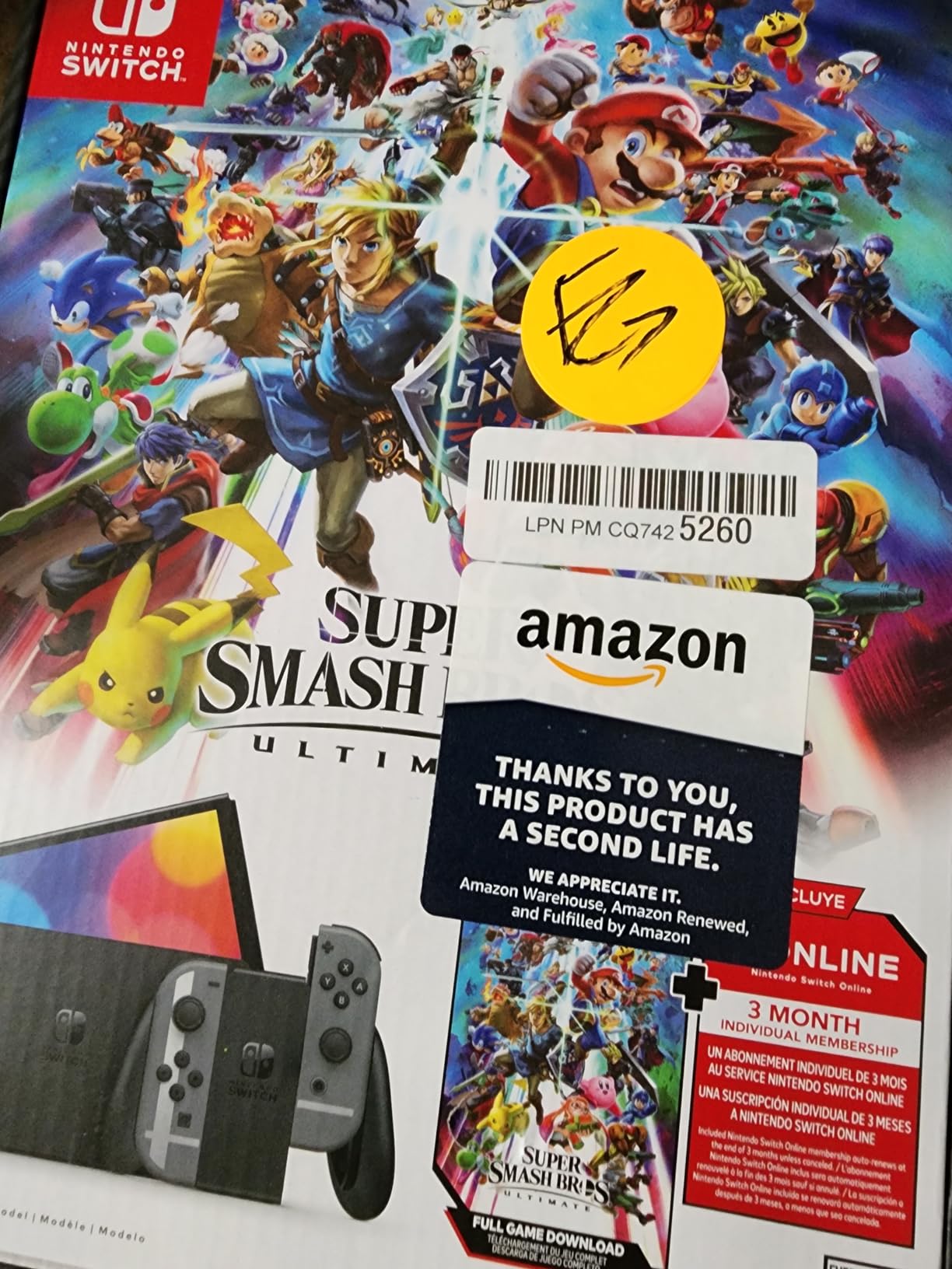 Nintendo Switch™ - OLED Model: Super Smash Bros.™ Ultimate Bundle (Full Game Download + 3 Mo. Nintendo Switch Online Membership Included) Customer Review Nintendo Switch™ - OLED Model: Super Smash Bros.™ Ultimate Bundle (Full Game Download + 3 Mo. Nintendo Switch Online Membership Included) - Customer Photo 4