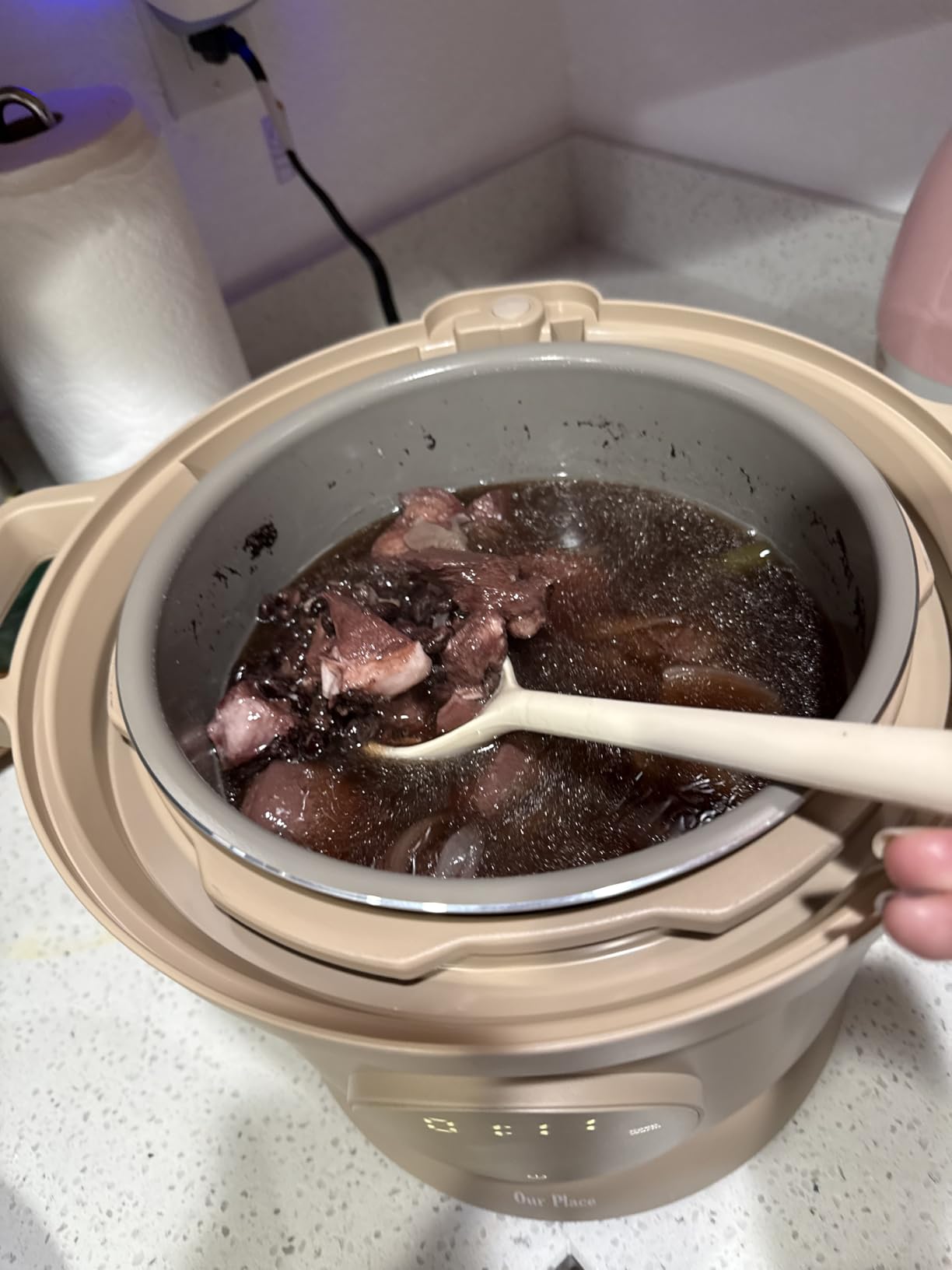 Our Place Dream Cooker | 6-quart Multicooker | 4 Versatile Modes | Pressure Cook, Slow Cook, Sear & Saute, Keep Warm | Hands-Free Steam Release - Customer Photo 2