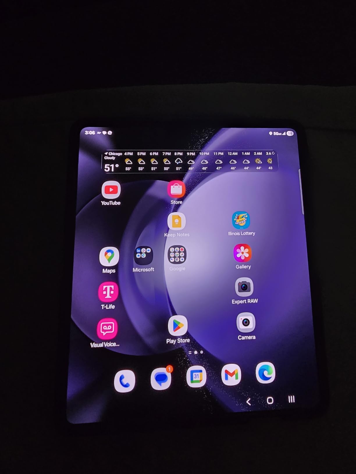 Samsung Galaxy Z Fold 5 5G US Version, 512GB, ICY Blue - Unlocked (Renewed) Customer Review Samsung Galaxy Z Fold 5 5G US Version, 512GB, ICY Blue - Unlocked (Renewed) - Customer Photo 1