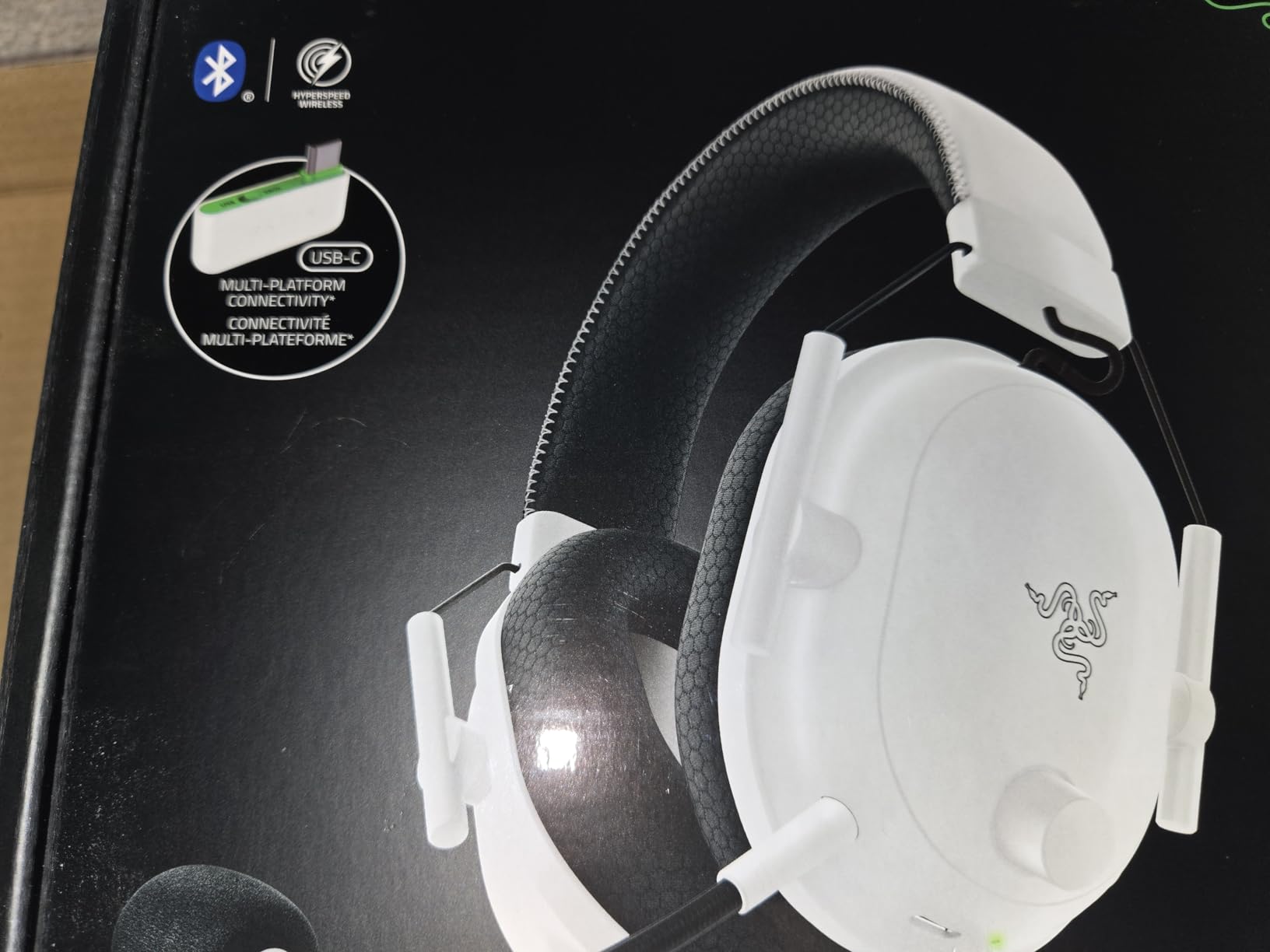 Razer BlackShark V2 Pro Wireless Xbox Gaming Headset: 50mm Drivers - Super Wideband Mic - Noise Isolating Earcups - for Xbox, PS5, Nintendo Switch 2, PC, Mac - Bluetooth, USB-C - 70hr Battery - Black - Customer Photo 1