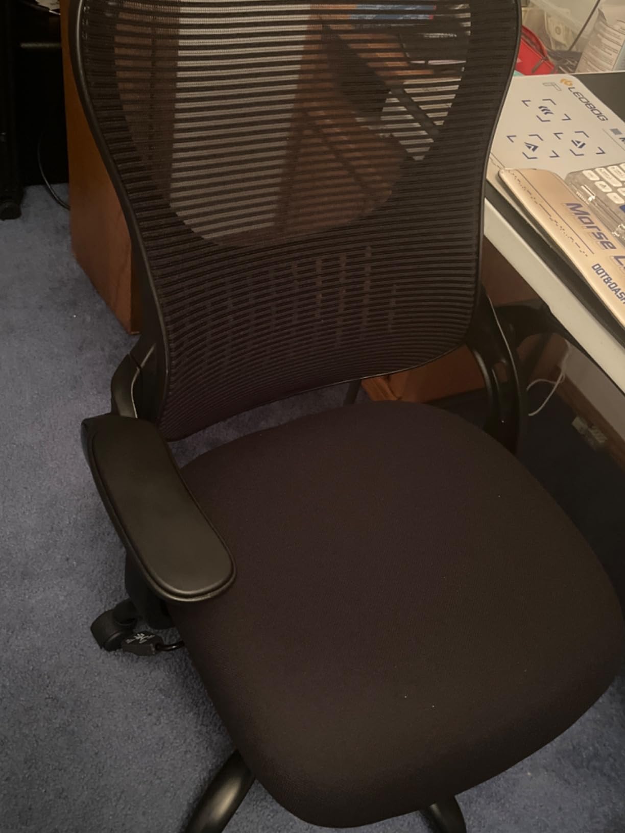 Mesh Ergonomic Swivel Home Office Chair Computer Desk Chairs with Wheels for Home Office, Study & Gaming Room, Adjustable Lumber Support, Headrest, Comfy High-Back Gaming Chair for Adult, Black Customer Review Mesh Ergonomic Swivel Home Office Chair Computer Desk Chairs with Wheels for Home Office, Study & Gaming Room, Adjustable Lumber Support, Headrest, Comfy High-Back Gaming Chair for Adult, Black - Customer Photo 1