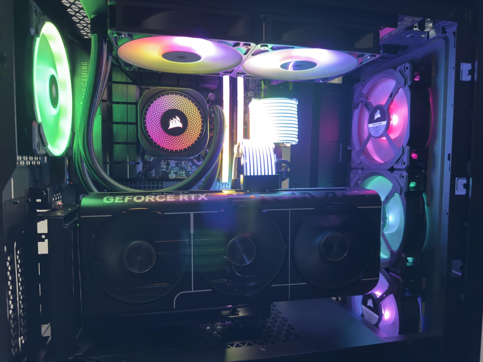 CORSAIR Nautilus 360 RS ARGB Liquid CPU Cooler – 360mm AIO – Low-Noise – Direct Motherboard Connection – Daisy-Chain – Intel LGA 1851/1700, AMD AM5/AM4 – 3X RS120 ARGB Fans Included – Black - Customer Photo 2