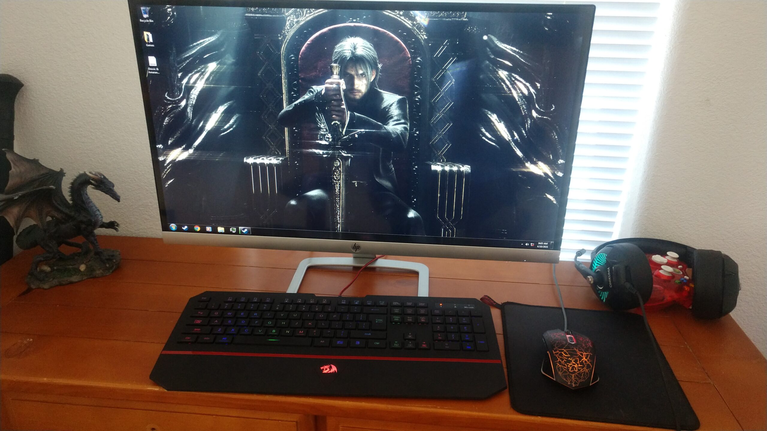 Redragon K517 Pro Wireless Gaming Keyboard, RGB Backlit, Tri-Mode BT/2.4GHz/USB-C, Mechanical Feel 94 Keys Computer Keyboard with 4 Macro Keys, Number Pad, 4000mAh Battery for Win/MAC - Customer Photo 2