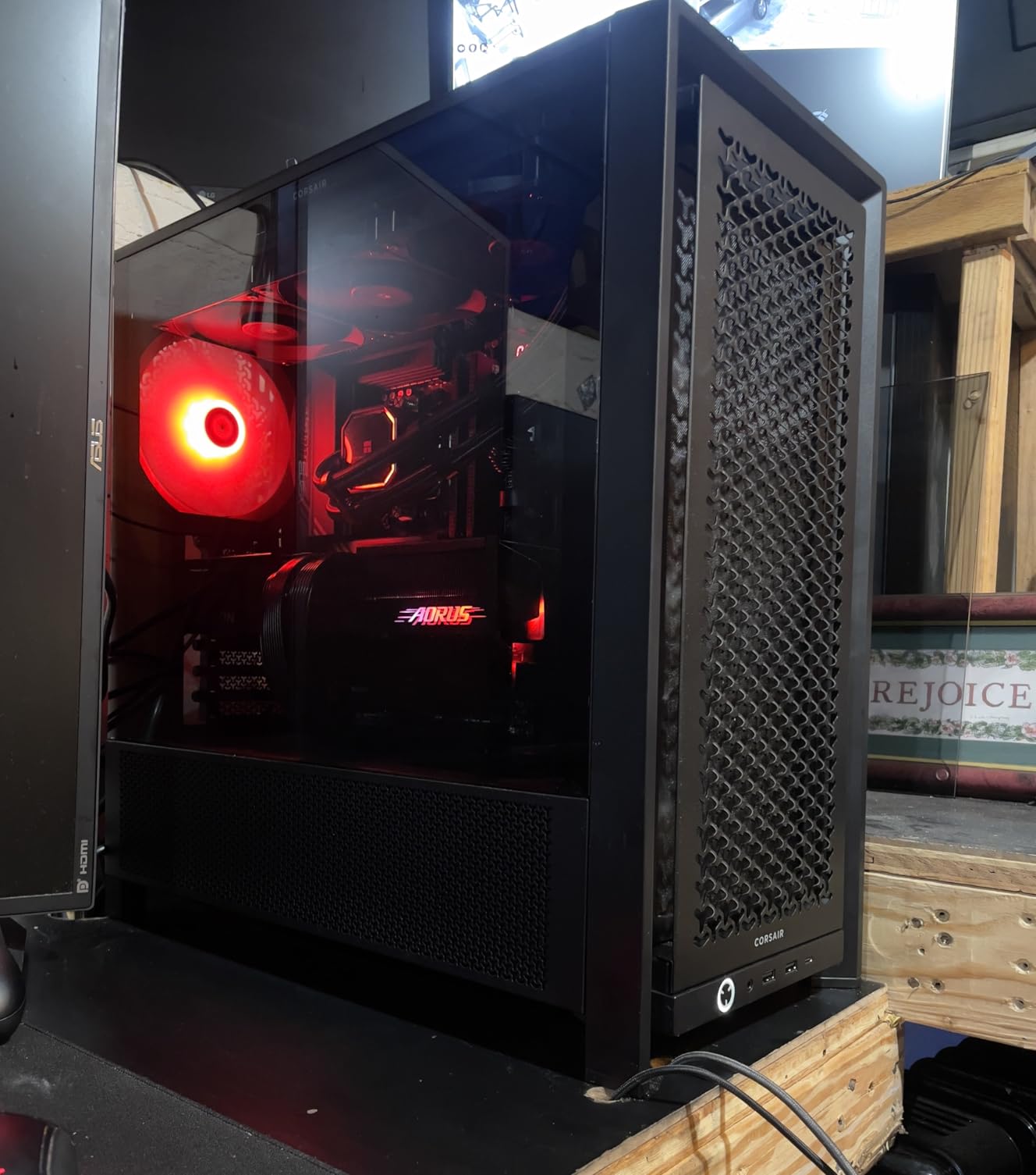 CORSAIR 4000D RS Frame Modular High Airflow Mid-Tower PC Case – 3X CORSAIR RS Fans – InfiniRail Fan Mounting System – Fits Multiple 360mm Radiators – Reverse Connector Motherboard Compatible – Black Customer Review CORSAIR 4000D RS Frame Modular High Airflow Mid-Tower PC Case – 3X CORSAIR RS Fans – InfiniRail Fan Mounting System – Fits Multiple 360mm Radiators – Reverse Connector Motherboard Compatible – Black - Customer Photo 2