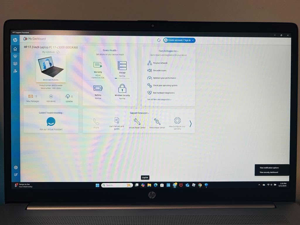 HP 17.3 inch Laptop, FHD Display, Intel Core i5-1334U, 16 GB RAM, 512 GB SSD, Intel Iris Xe Graphics, Windows 11 Home, Natural Silver, 17-cn3399nr Customer Review HP 17.3 inch Laptop, FHD Display, Intel Core i5-1334U, 16 GB RAM, 512 GB SSD, Intel Iris Xe Graphics, Windows 11 Home, Natural Silver, 17-cn3399nr - Customer Photo 1