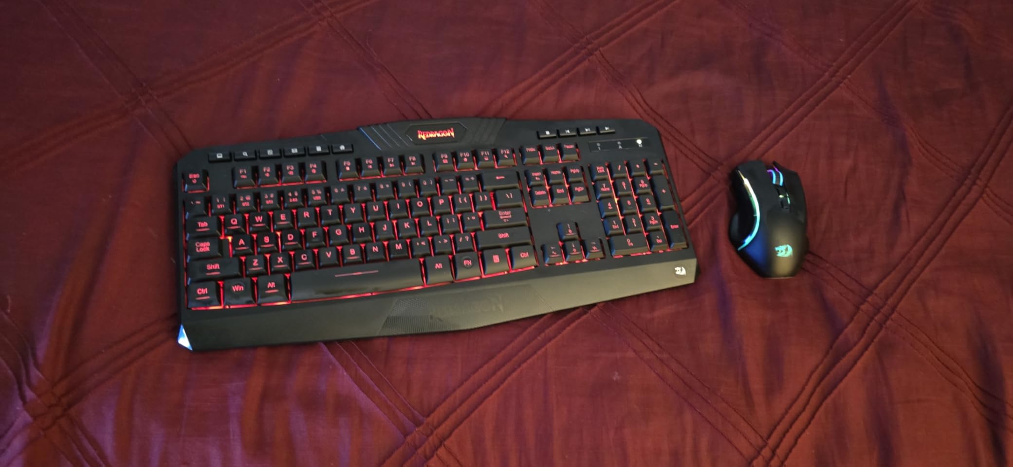 Redragon S101M-KS Gaming Keyboard and Mouse Wireless with Tri-Mode, RGB Keyboard and 4800 DPI Gaming Mouse, 10 Independent Multimedia Keys for Wins, PC, Computer, Wireless S101 Ideal for Gamer - Customer Photo 4