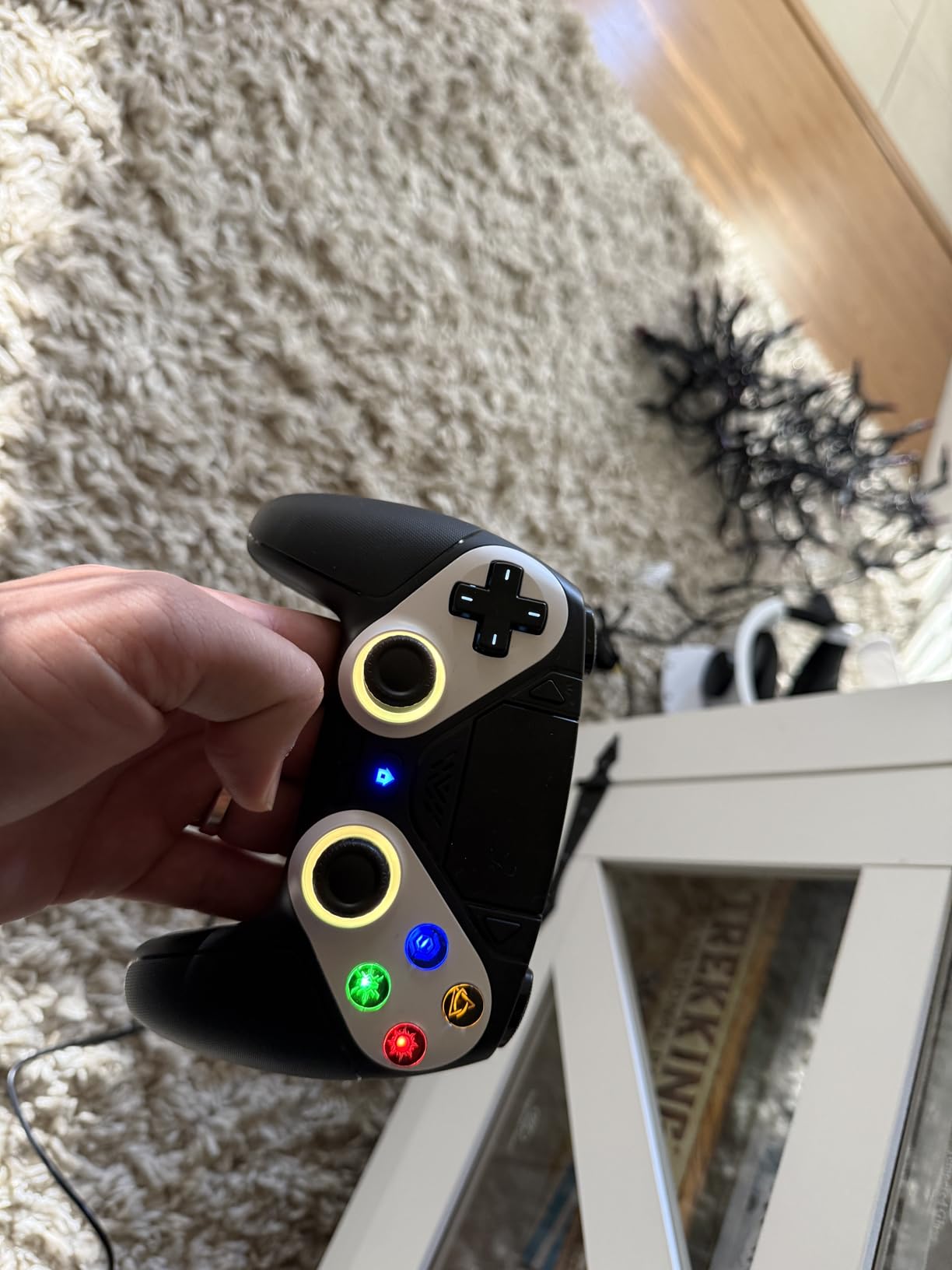 Gamrombo LED Wireless Controller for PS5, Compatible with PS5 Pro/Slim/PC, Dual Vibration, Macro/Turbo Function, 3.5mm Audio Jack, 6-Axis Motion Contro Gamepad with Speaker Customer Review Gamrombo LED Wireless Controller for PS5, Compatible with PS5 Pro/Slim/PC, Dual Vibration, Macro/Turbo Function, 3.5mm Audio Jack, 6-Axis Motion Contro Gamepad with Speaker - Customer Photo 4