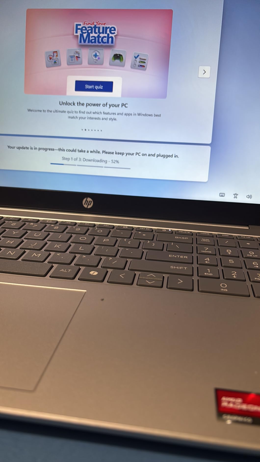 HP 15.6 inch Laptop, HD Touchscreen Display, AMD Ryzen 3 7320U, 8 GB RAM, 128 GB SSD, AMD Radeon Graphics, Windows 11 Home in S Mode, Natural Silver, 15-fc0099nr customer photo 1