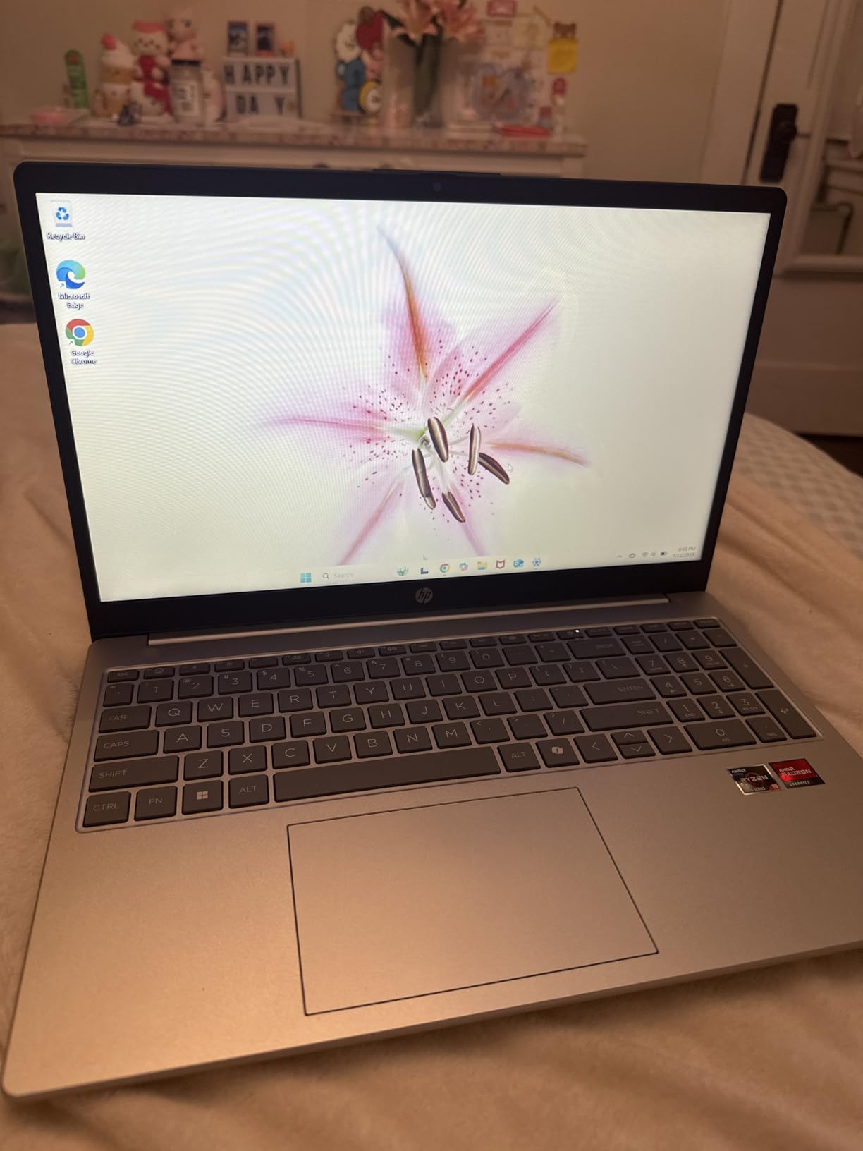 HP 15.6 inch Laptop, HD Touchscreen Display, AMD Ryzen 3 7320U, 8 GB RAM, 128 GB SSD, AMD Radeon Graphics, Windows 11 Home in S Mode, Natural Silver, 15- fc0099nr Customer Review HP 15.6 inch Laptop, HD Touchscreen Display, AMD Ryzen 3 7320U, 8 GB RAM, 128 GB SSD, AMD Radeon Graphics, Windows 11 Home in S Mode, Natural Silver, 15- fc0099nr - Customer Photo 3
