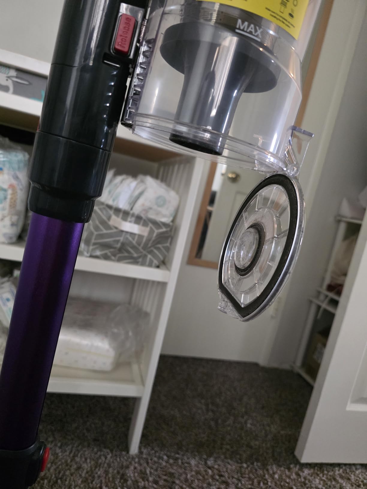 Cordless Vacuum Cleaner, 600W 50Kpa Stick Vacuum Cleaner with 65mins Rechargeable Battery, Anti-Tangle Brush, Build-in Aromatherapy, Handheld Vacuum Cleaners for Home/Pet Hair/Carpets/Floors - Customer Photo 1