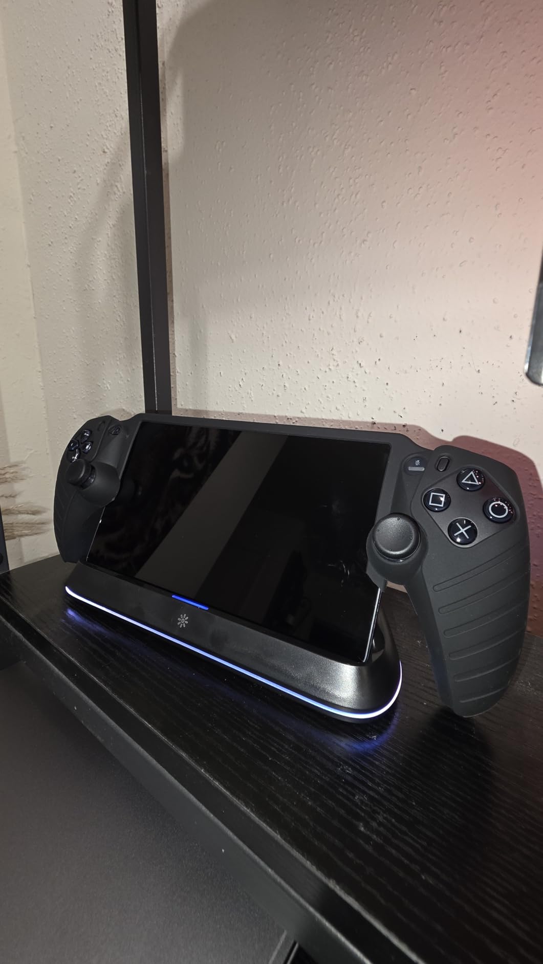 FUNLAB Accessories for Playstation Portal Case Compatible with Ps Portal Accessories Bundle, Carrying Case for Ps5 Portal with Silicone Protective Cover, Screen Protector, 4 Thumb Grips - Black - Customer Photo 1