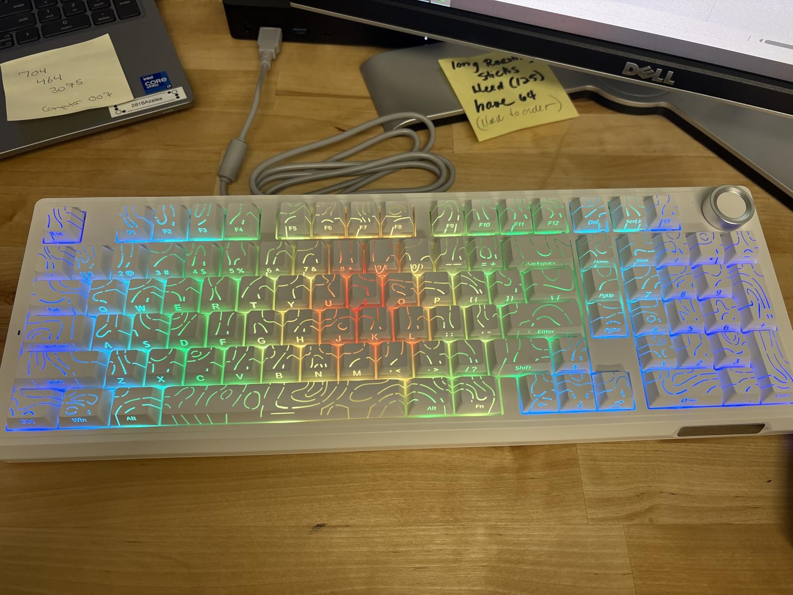 SOLAKAKA KI99 Pro 96% Wireless Mechanical Keyboard, RGB Gaming Keyboard, Hot-Swappable Pre-Lubed Switches, Gasket Structure Creamy Keyboards (Gradient-Black, Non-Silent Version) customer photo 2