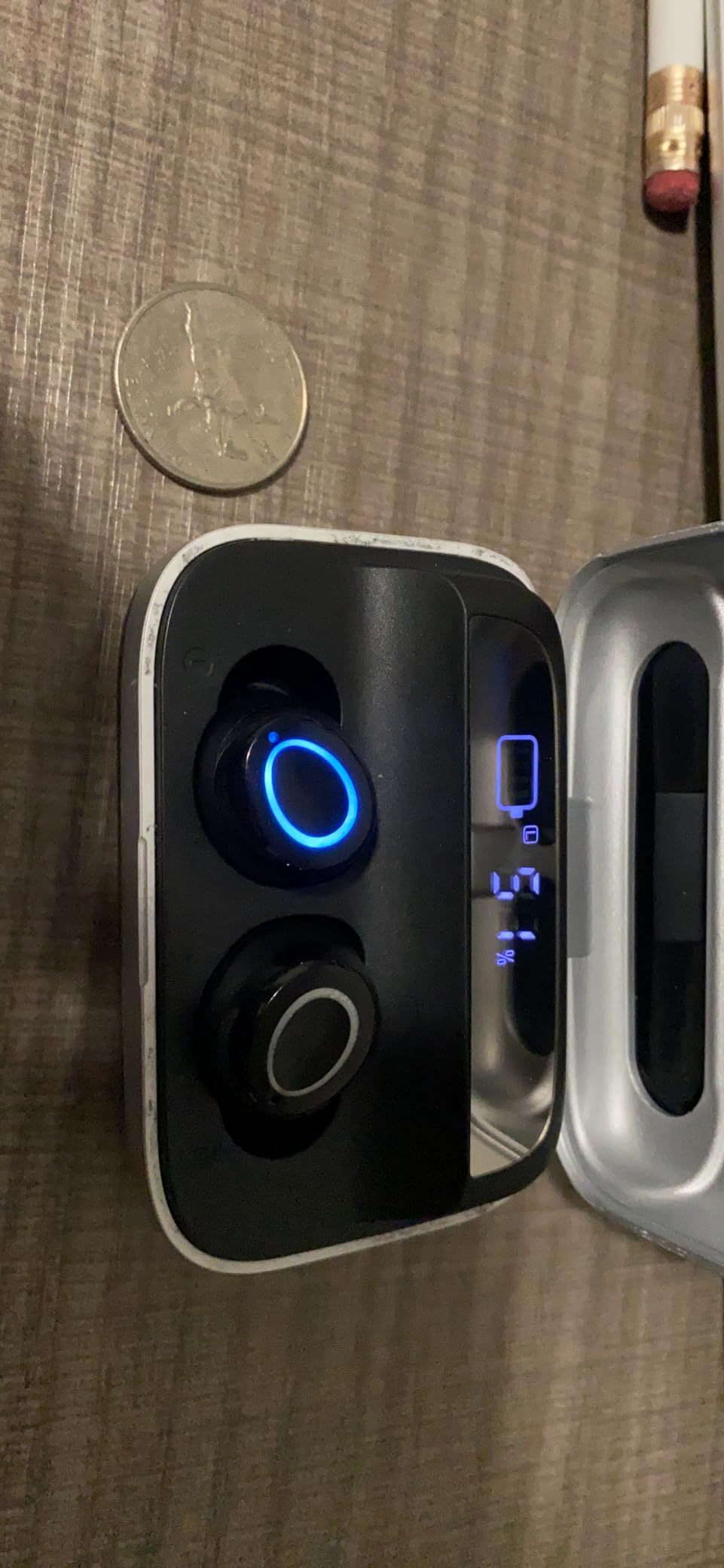 Wireless Earbud, Bluetooth Headphones 5.3 Built in 4 ENC Mic, Hi-Fi Stereo Bass Wireless Earphones, 40H Bluetooth Earbud in-Ear Dual LED Display, USB-C, IP7 Waterproof Sports Ear Buds, for Android iOS - Customer Photo 4