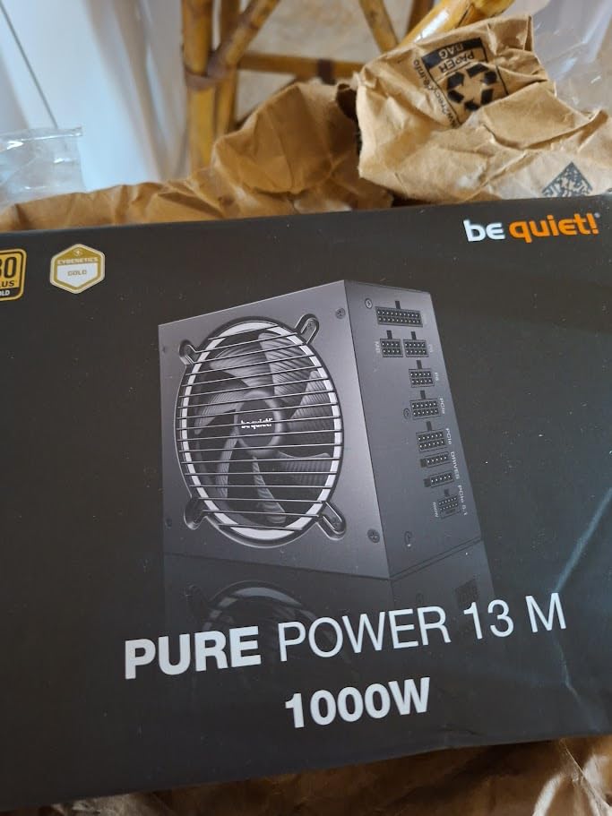 be quiet! Pure Power 13 M 850W Power Supply, 80 Plus® Gold Certification, ATX 3.1 PSU, Support for PCIe 5.1 GPUs, semi-Passive 120mm be quiet! Fan, LLC Technology, Single Rail, for Overclocked GPUs Customer Review be quiet! Pure Power 13 M 850W Power Supply, 80 Plus® Gold Certification, ATX 3.1 PSU, Support for PCIe 5.1 GPUs, semi-Passive 120mm be quiet! Fan, LLC Technology, Single Rail, for Overclocked GPUs - Customer Photo 4