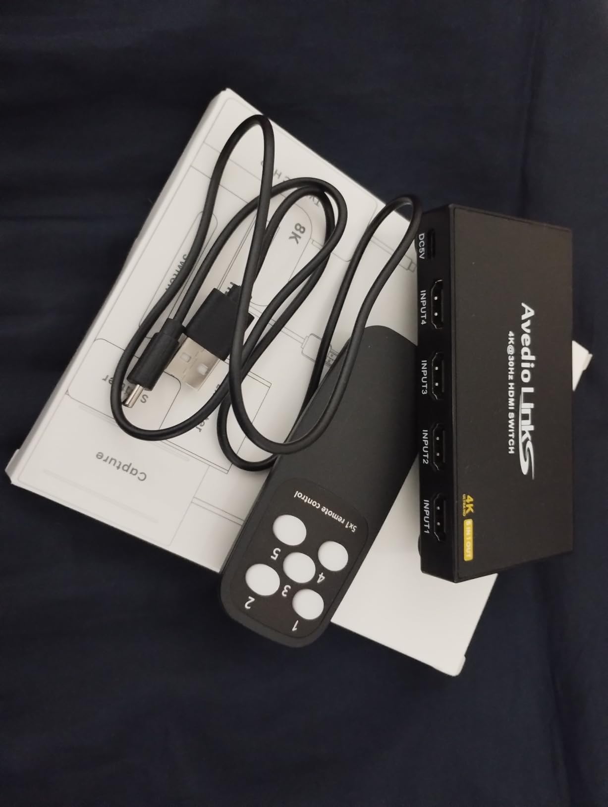 3x1 HDMI 2.1 Switch, Auto Switching HDMI Switch with Remote, Supports 8K@60Hz, 4K@120Hz, 48Gbps, Dobly, HDR10, HDCP 2.3, HDMI Switcher Selector Compatible with PS5, Xbox Series X/S, Fire Stick - Customer Photo 1