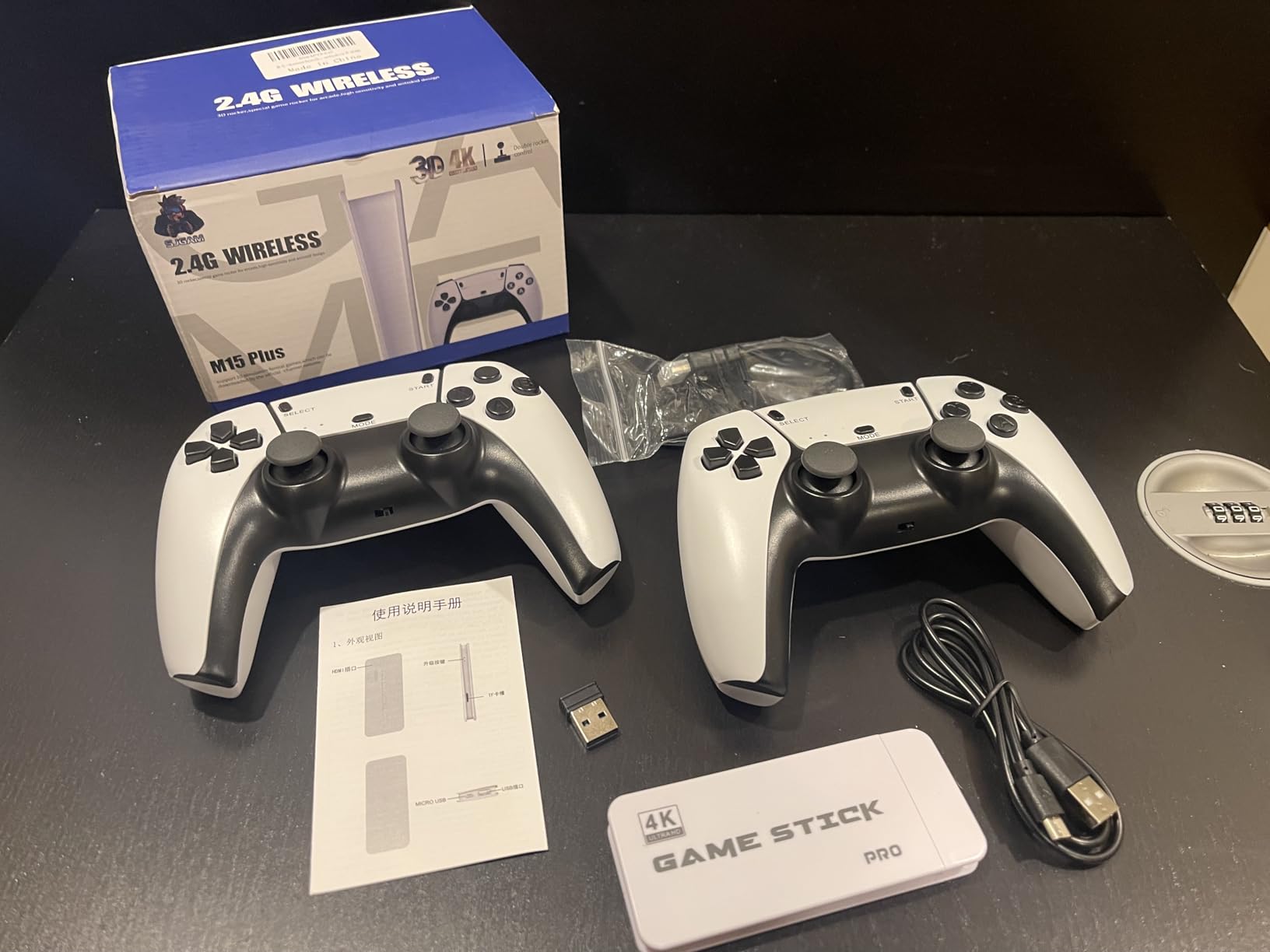 Wireless Retro Game Console Built-in 20000+ Games and 23 Emulators, 2026 New Plug & Play Retro Gaming Console with 4K Output & Dual 2.4G Controllers, Games Nostalgic Stick for Christmas Gift (64GB) - Customer Photo 2