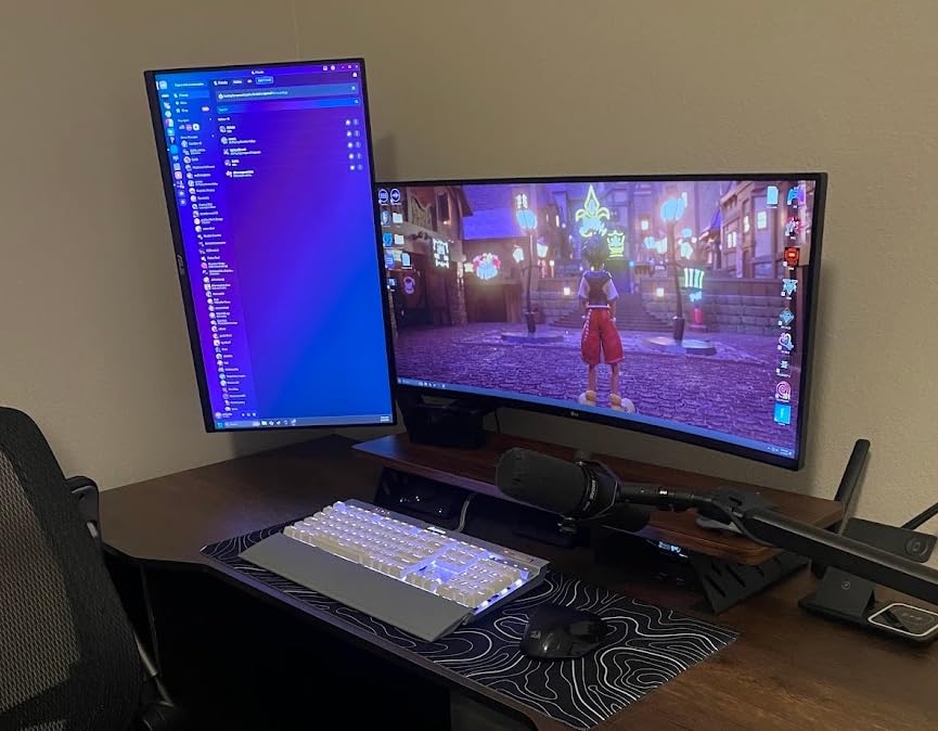 LG 34G600A-B 34-inch Ultragear WQHD (3440 x 1440) Curved Gaming Monitor 160Hz, AMD FreeSync Premium, HDR10, Built-in Speaker, Reader Mode, HDMI 2.1, DisplayPort, Tilt/Height/Swivel Stand, Black Customer Review LG 34G600A-B 34-inch Ultragear WQHD (3440 x 1440) Curved Gaming Monitor 160Hz, AMD FreeSync Premium, HDR10, Built-in Speaker, Reader Mode, HDMI 2.1, DisplayPort, Tilt/Height/Swivel Stand, Black - Customer Photo 2