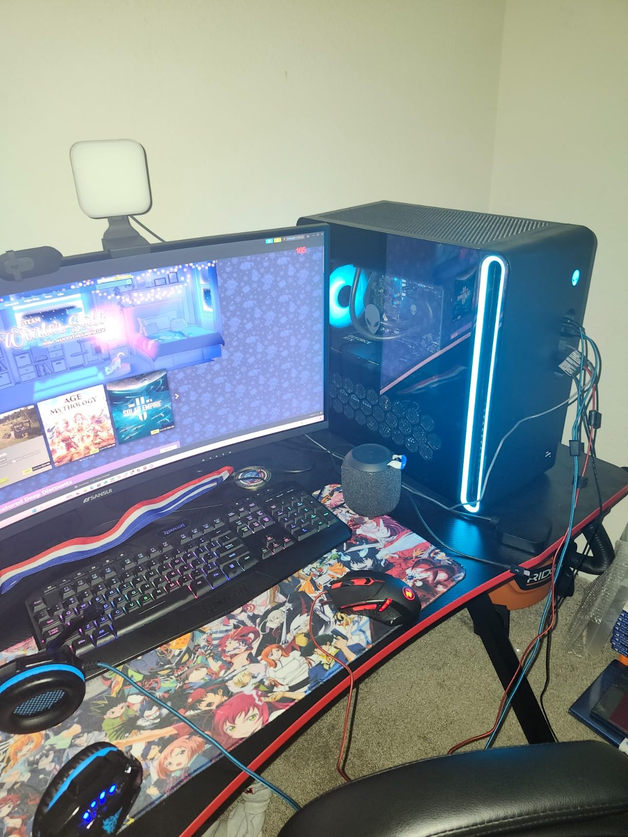 Alienware Aurora R16 2025 Gaming Desktop Computer, NVIDIA RTX 5080 16GB GDDR7, Intel Ultra 9 285K(Up to 5.7GHz), Wi-Fi 7, 64 GB DDR5, 8 TB SSD, Custom RGB Lights, Windows 11 Pro, w/Accessories Customer Review Alienware Aurora R16 2025 Gaming Desktop Computer, NVIDIA RTX 5080 16GB GDDR7, Intel Ultra 9 285K(Up to 5.7GHz), Wi-Fi 7, 64 GB DDR5, 8 TB SSD, Custom RGB Lights, Windows 11 Pro, w/Accessories - Customer Photo 1