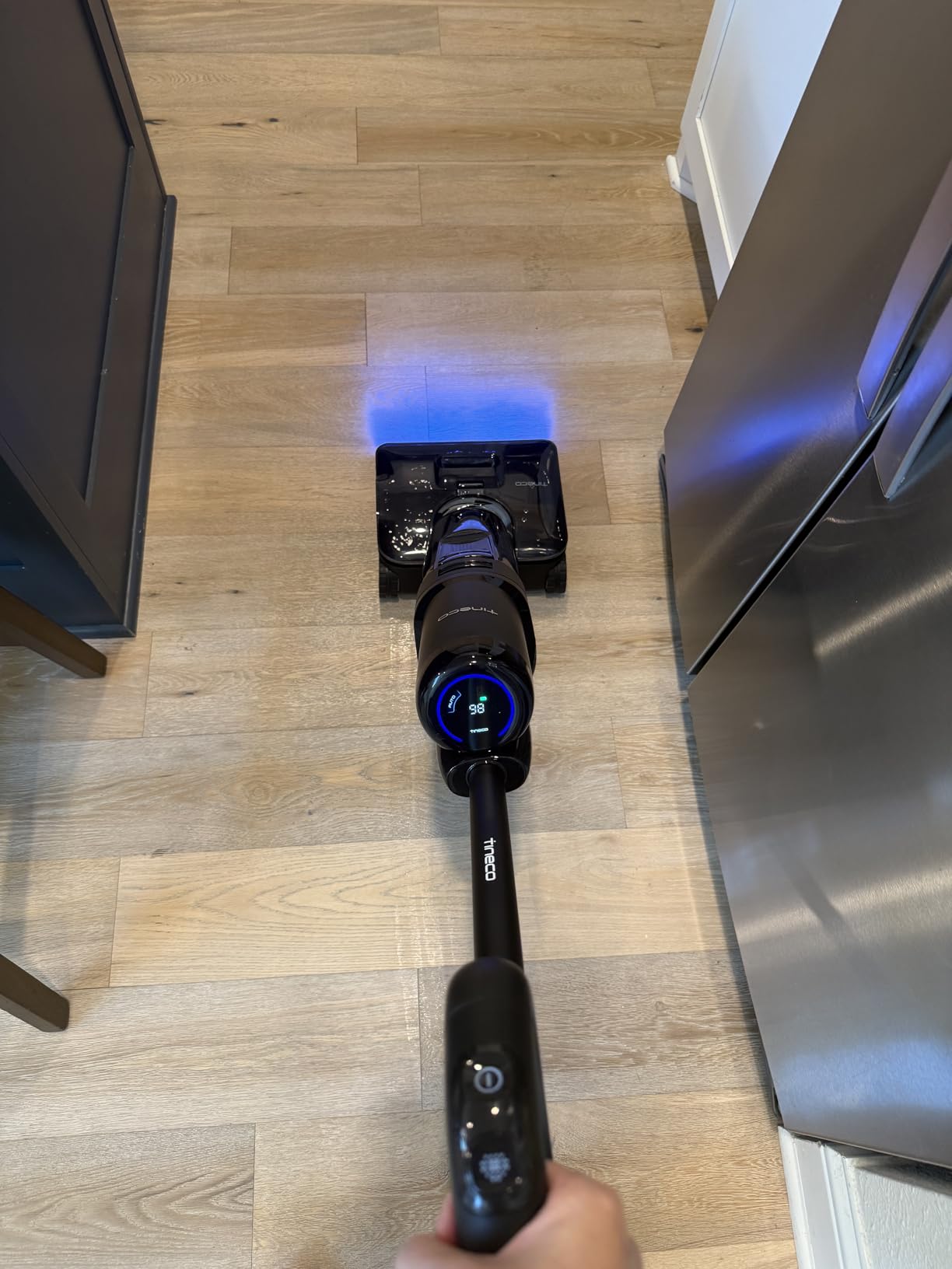 Tineco Floor One S7 Stretch Steam Cordless Wet Dry Vacuum Steam Mop All-in-One, 320℉ HyperSteam, 180° Lay-Flat, Anti-Tangle Design, FlashDry Self-Cleaning, Up to 75 Min Runtime - Customer Photo 3
