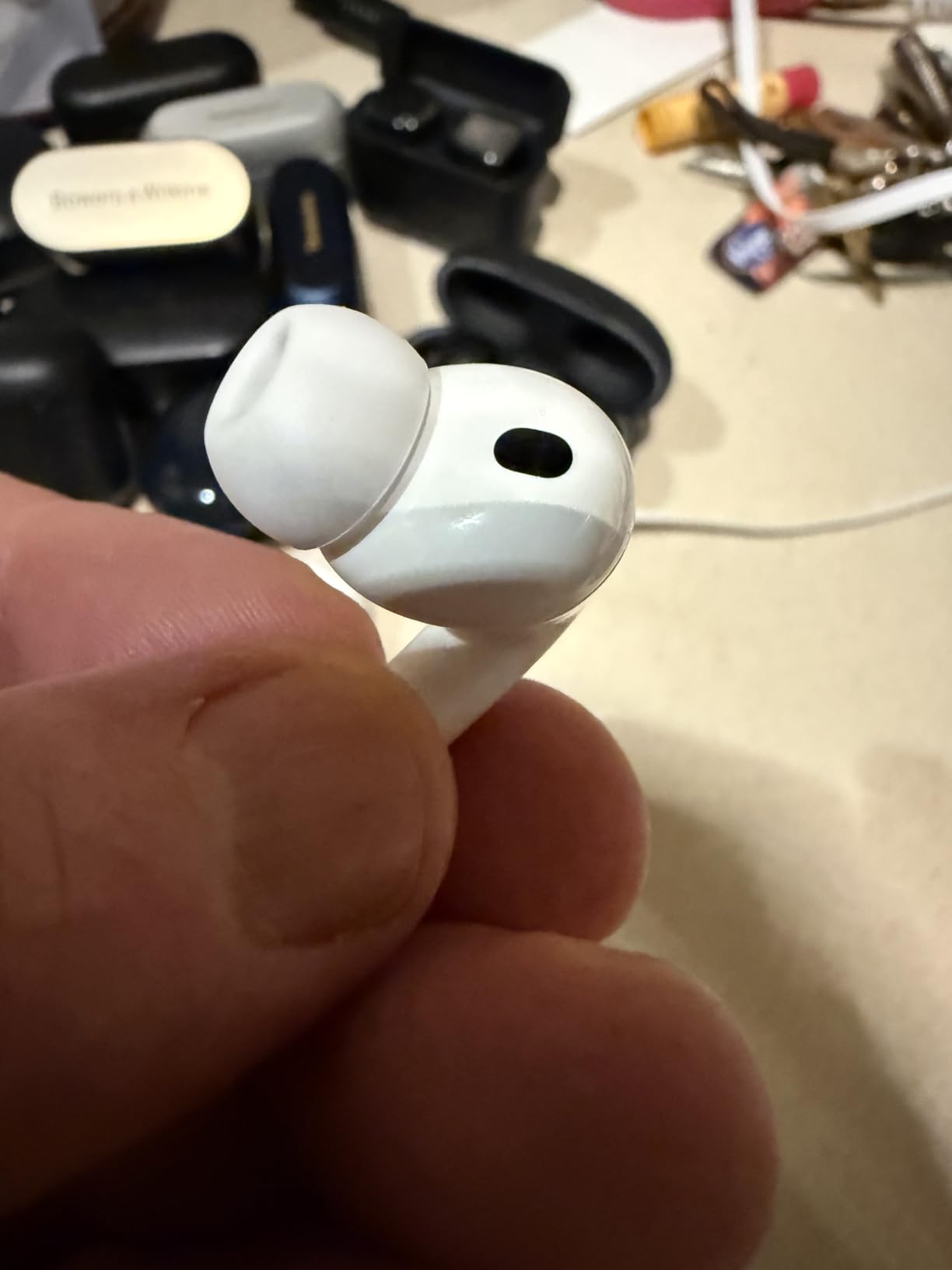 Apple AirPods Pro 3 Wireless Earbuds, Active Noise Cancellation, Live Translation, Heart Rate Sensing, Hearing Aid Feature, Bluetooth Headphones, Spatial Audio, High-Fidelity Sound, USB-C Charging - Customer Photo 3