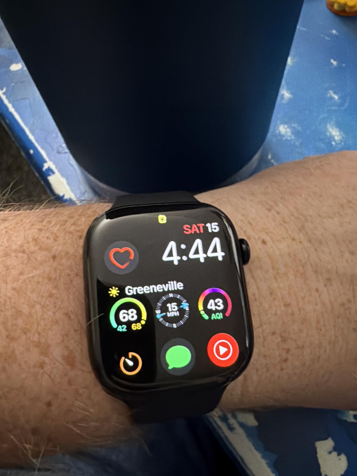 Apple Watch Series 11 [GPS 42mm] Smartwatch with Jet Black Aluminum Case with Black Sport Band - S/M. Sleep Score, Fitness Tracker, Health Monitoring, Always-On Display, Water Resistant customer photo 2