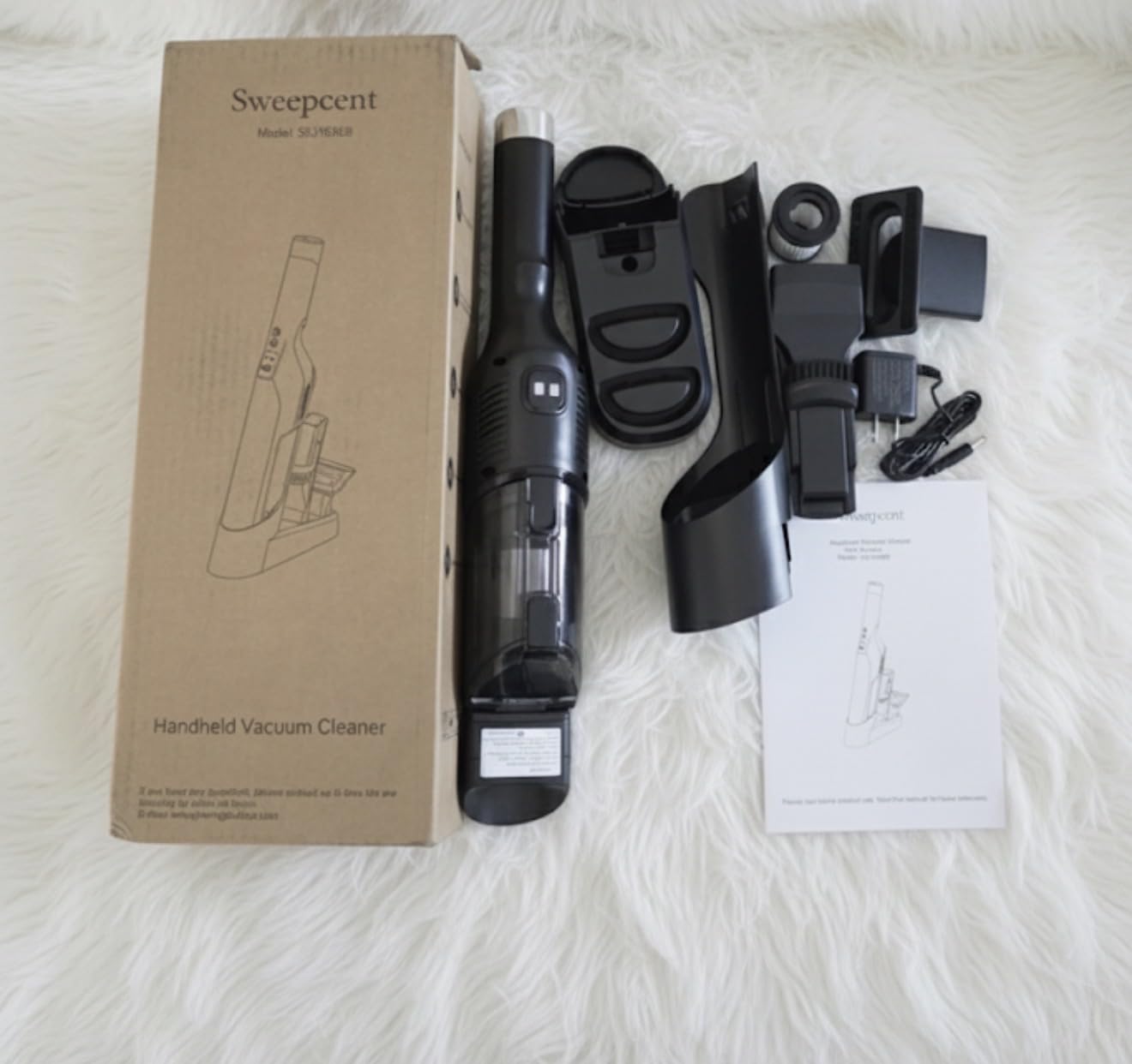 Handheld Vacuum Cordless, 24Kpa Car Vacuum with Brushless Motor, Charging Dock, Rechargeable, 1.5lbs Portable Handheld Vacuum with 2-Speed for Home/Car/Pet(Black) - Customer Photo 4