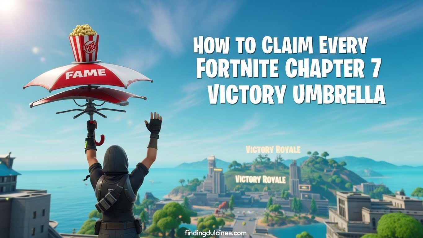 Get the Fortnite Chapter 7 Victory Umbrella
