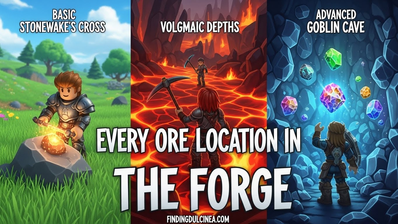 All Roblox The Forge Ore Locations