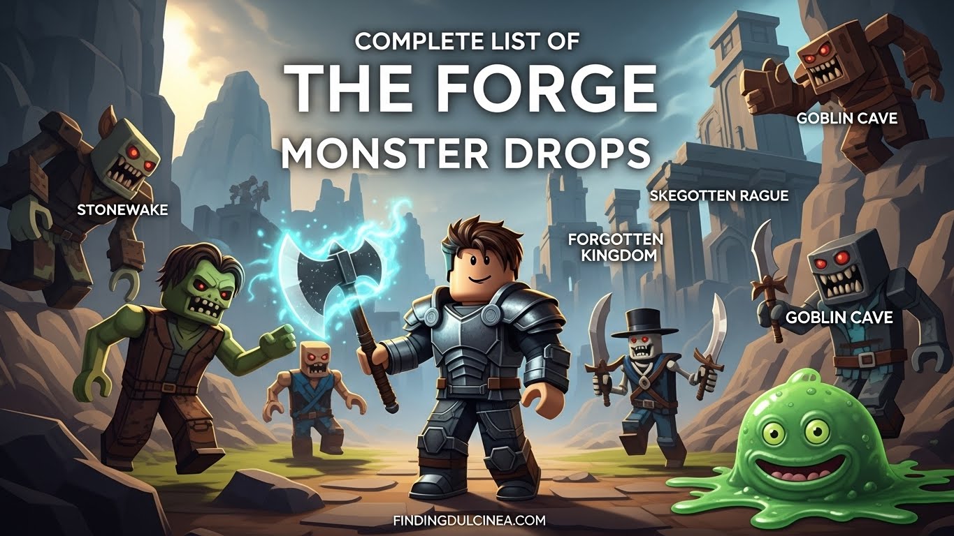All The Forge Monster Drops List
