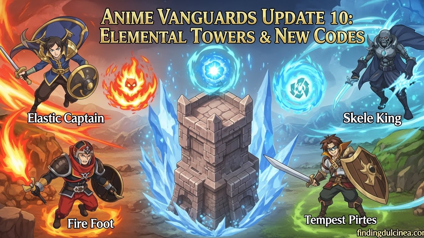 Anime Vanguards Update 10 Elemental Towers Guide