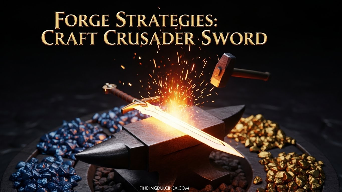 Craft Crusader Sword in The Forge