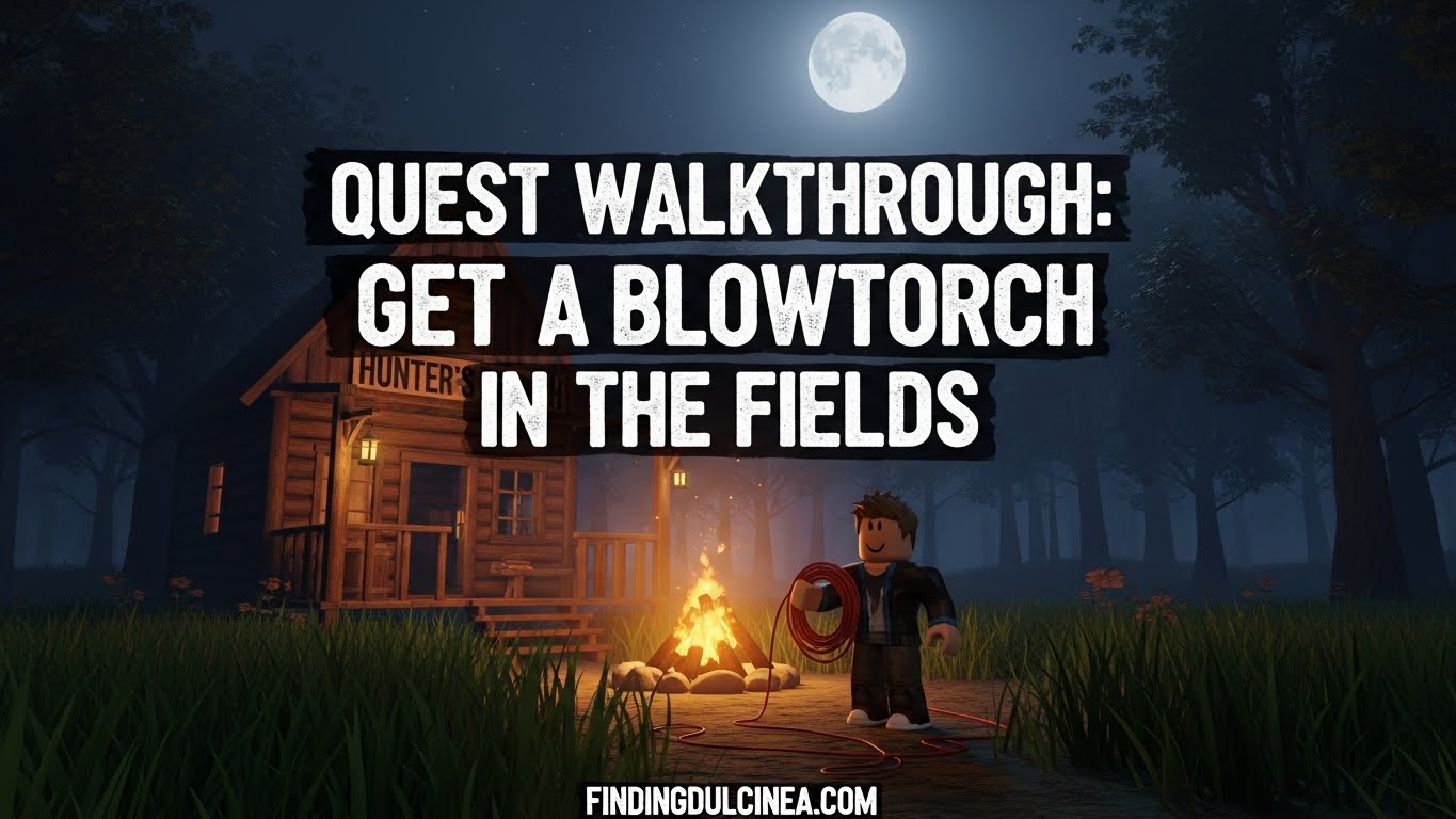 Get Blowtorch in The Fields Roblox
