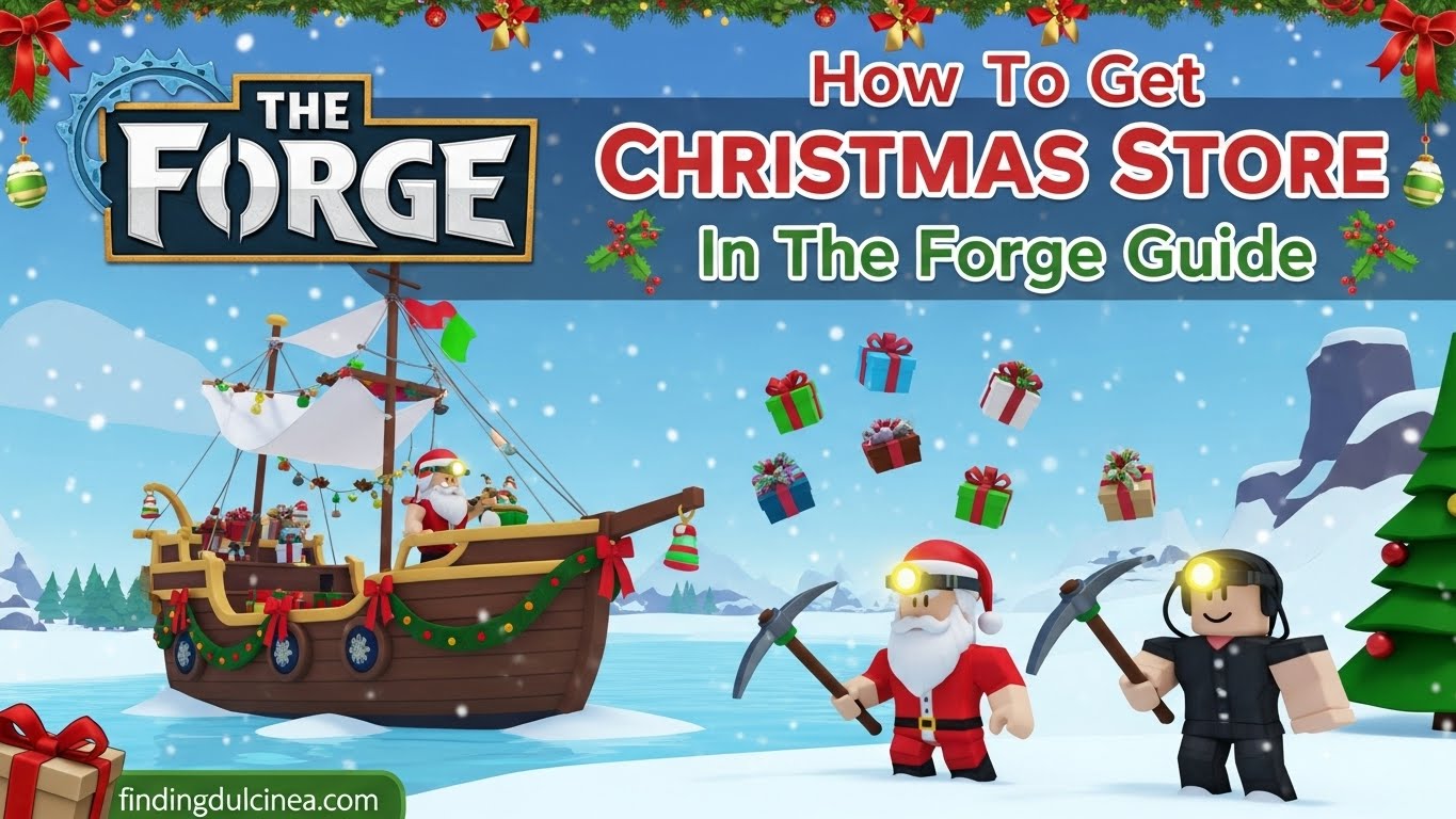 How To get Christmas Store In The Forge Roblox Guide