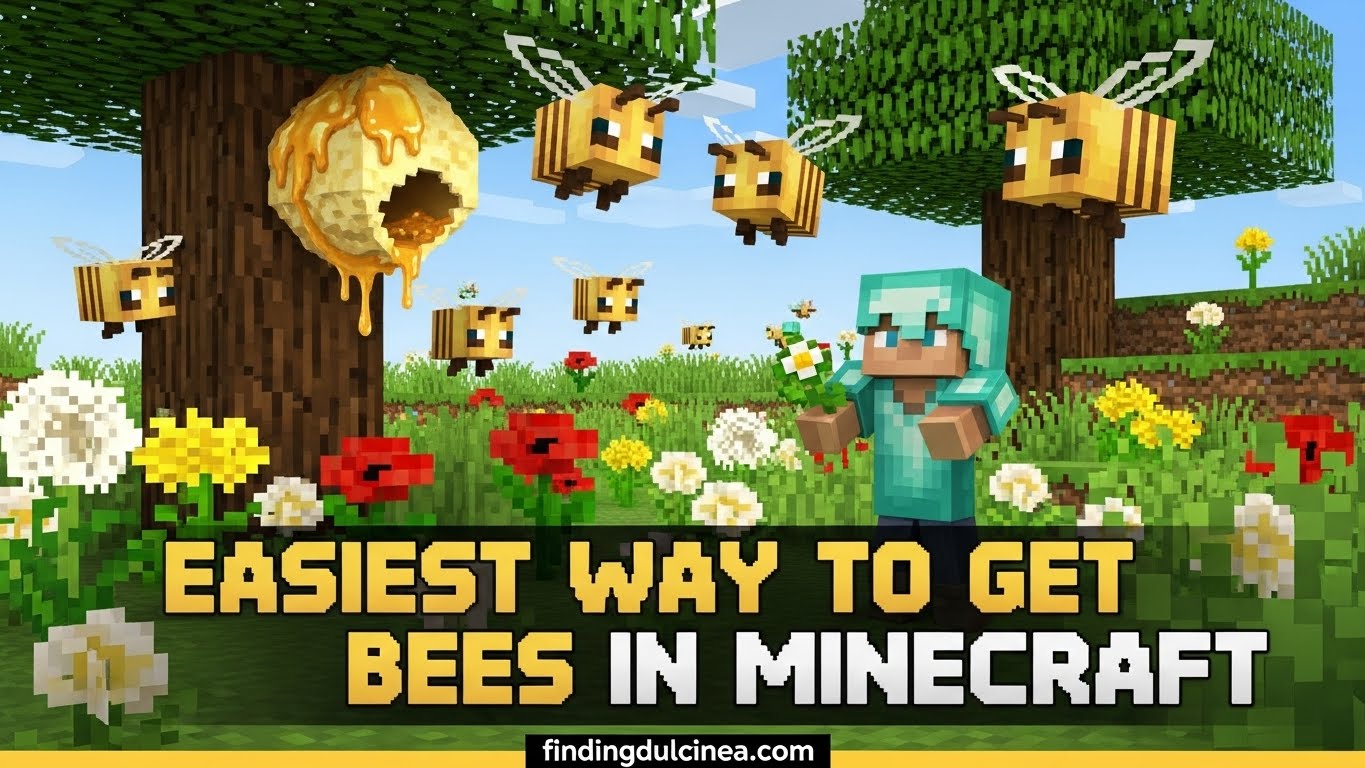 How to Find & Catch Bees in Minecraft