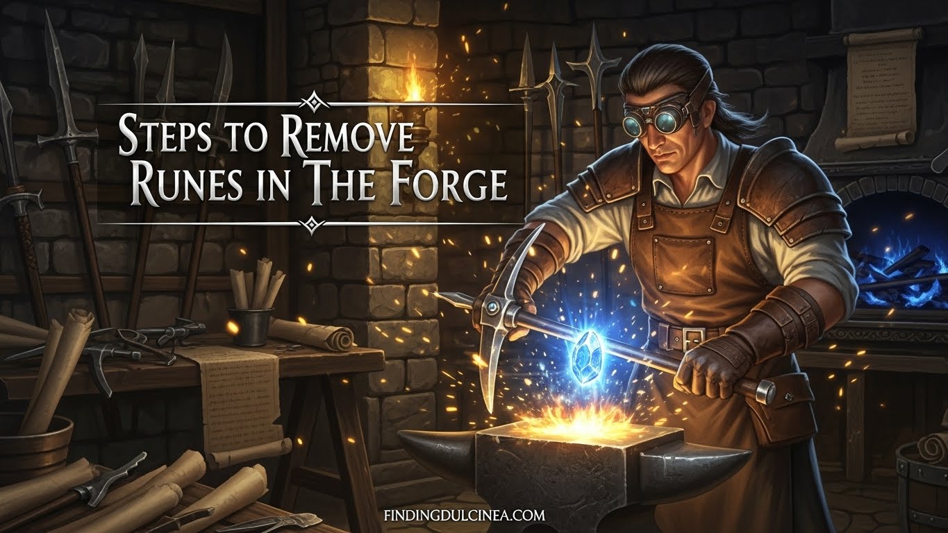 How to Remove Runes in The Forge