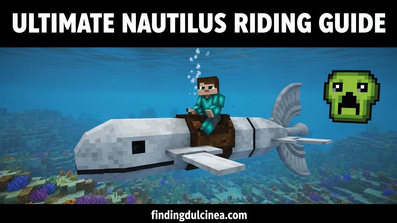 How to Ride Nautilus in Minecraft