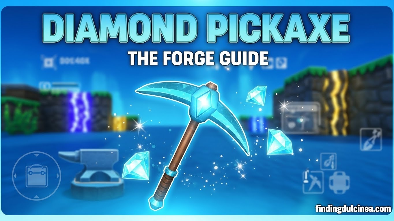 How to get the Diamond Pickaxe in The Forge Roblox