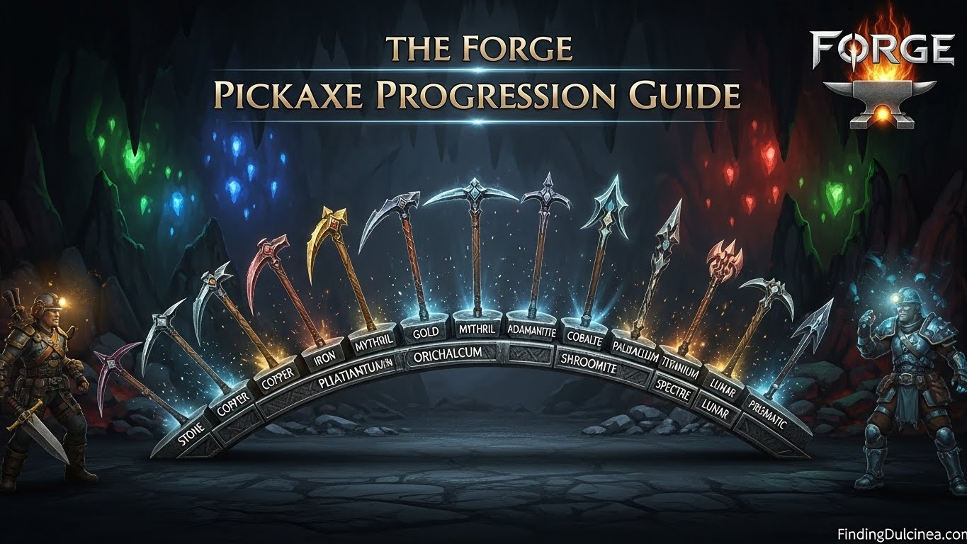 The Forge Pickaxe Progression Guide