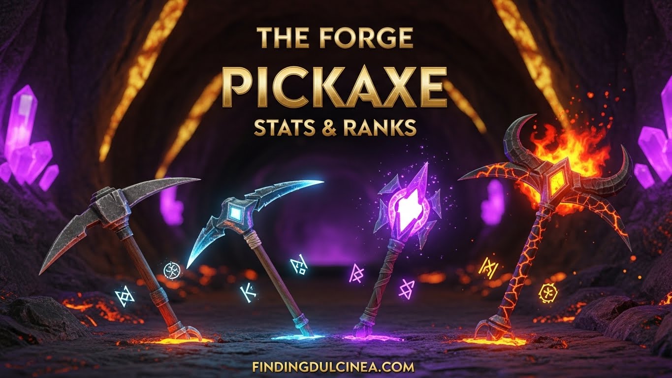 Forge Pickaxe Stats Ranked